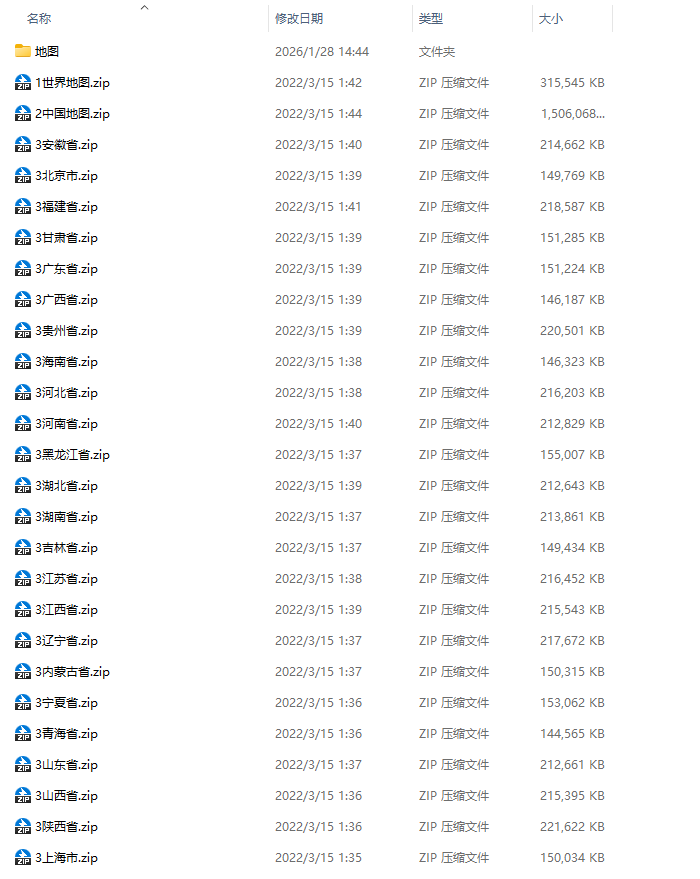 中国地图矢量图下载