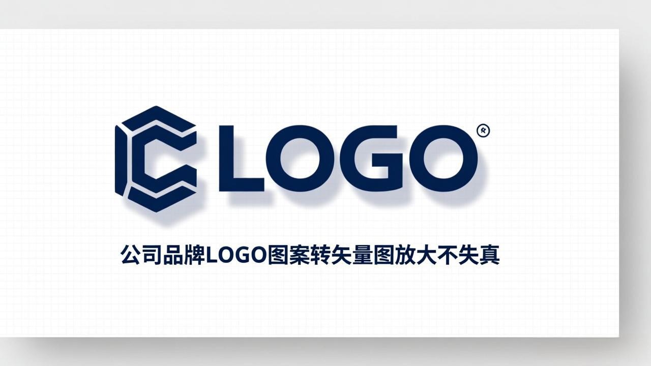 公司品牌LOGO图案转矢量图放大不失真