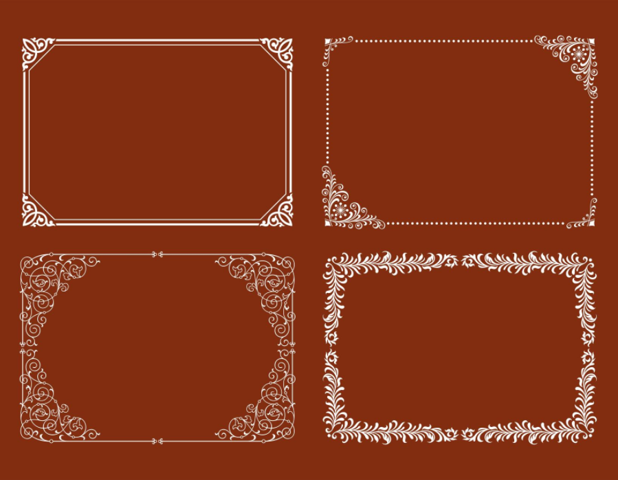 欧式花纹矢量图