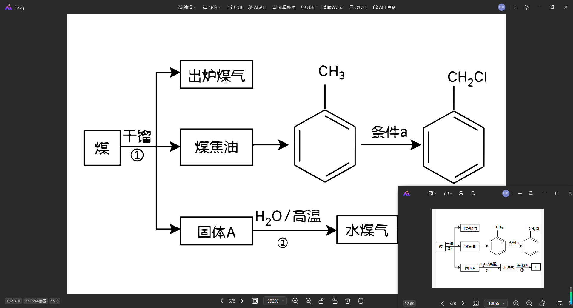 化学公式图片转矢量图