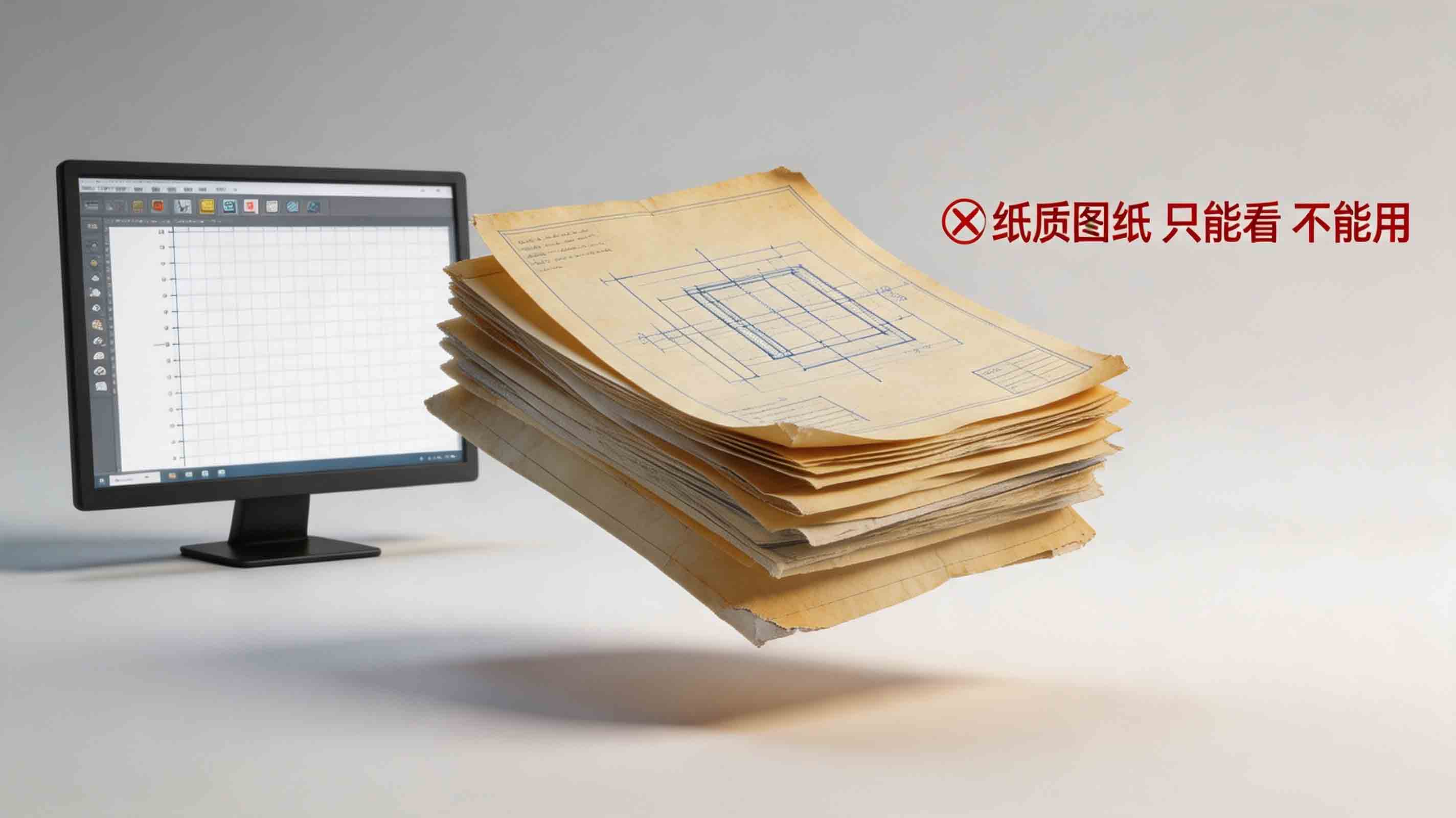 老旧蓝图秒变可编辑CAD文件